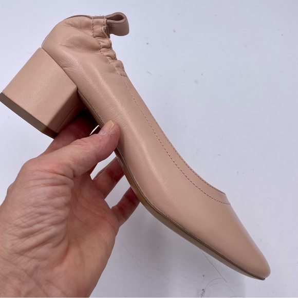 NEW Everlane Pale Pink Italian Leather Day‎ Heel in Size 7 - Picture 3 of 11